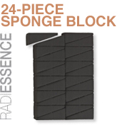 24 Piece Wedge Sponge Block (Black)
